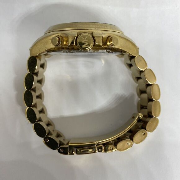 Michael Kors MK5605 Women's Gold Stainless Steel Gold Analog Dial Watch GE422 - Picture 11 of 12